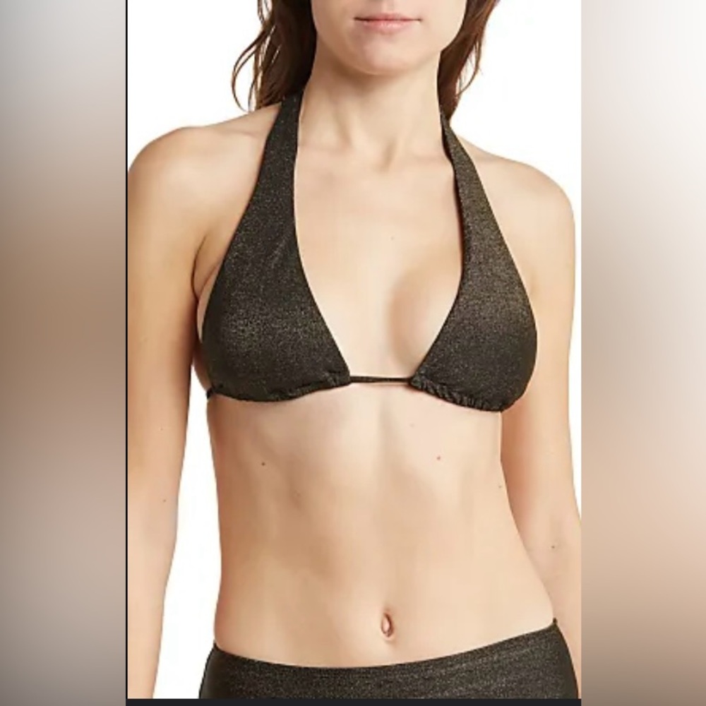 🌖✨Black and Gold Bikini Top